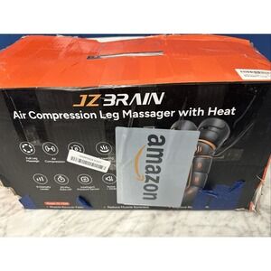 JZ Brain FE-7229 Air Compression‎ Full Leg Massager With Heat - Black Tested